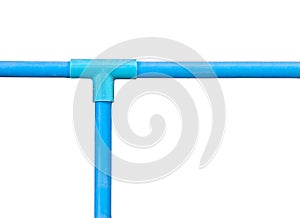 Blue pvc pipe