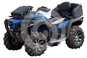 Blue Quad bike.