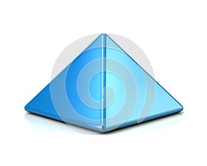 Blue quare pyramid