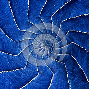 Blue Radial spiral abstract star pattern part 1