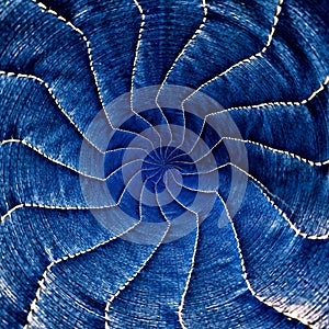 Blue Radial spiral abstract star pattern part 2