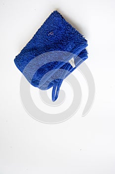 A blue rag