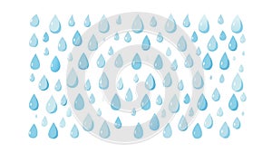 Blue Raindrops Seamless Pattern Background, vector design Generative AI