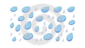Blue Raindrops Weather Pattern Background Vector, vector design Generative AI