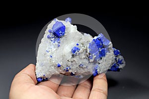 Blue Rare Lazurite Mineral Specimen photo