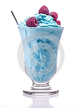 Blue raspberry milkshake