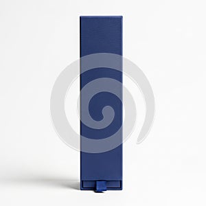 Blue rectangular object isolated on white background