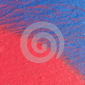 Blue Red Abstract Painted Textured Background