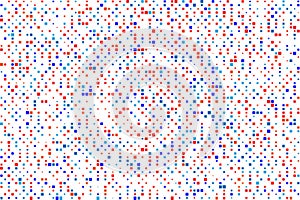 Blue and red Concept Texture Pixels. Pixel Abstract Mosaic Design Background. Vector illustration.