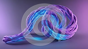 blue and red lightning string A blue and purple fire rope that changes color