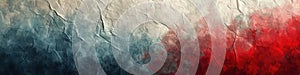 Blue red old crumpled paper, abstract background. Generative AI