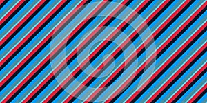 Blue Red Seamless Inclined Stripes Background