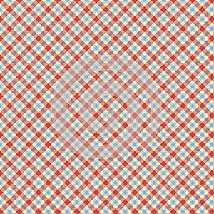 Blue and red tartan check repeat wallpaper pattern