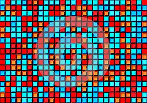 Blue and red Texture Pixels. Pixel Abstract Mosaic Design Background. Vector illustration.