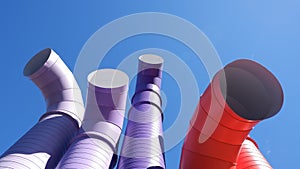 Colorful ventilation pipe