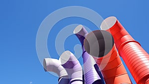 Colorful ventilation pipe