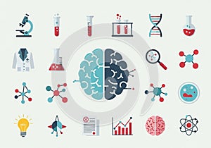 Blue, red, and white, enhancing the scientific and technological