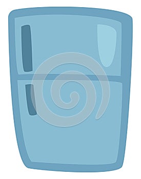Blue refridgerator, icon photo