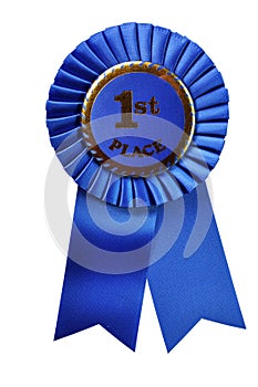 Blue Ribbon Award (with clipping path)