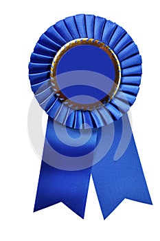 Blue Ribbon Award (with clipping path) photo