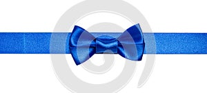 Blue ribbon bow