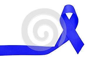 Blue ribbon.Symbol.Child abuse.