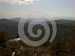 Blue Ridge Mountain at Linville Gorge Lonely Man