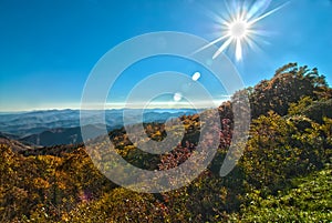 Blue ridge mountains north carolina