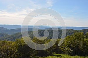 Blue Ridge Mountains in Summer.