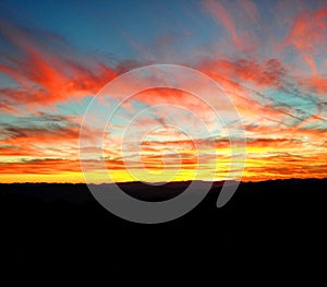 Blue Ridge Mountains Sunset