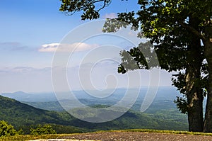 The Blue Ridge Mountains of Virginia in the USA