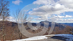 Blue ridge mountians in winter