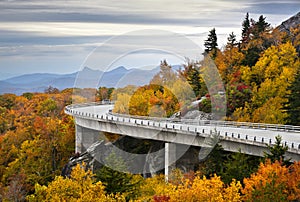 Blue Ridge Parkway Autumn Linn Cove Viaduct Fall