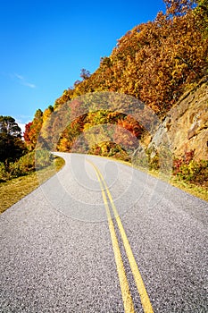 Blue Ridge Parkway in fall