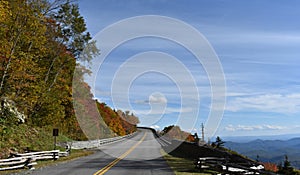 Blue Ridge Parkway in Fall - North Carolina