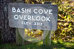 Blue Ridge Parkway, Milepost 244.7, Basin Cove Overlook near Laurel Springs, North Carolina