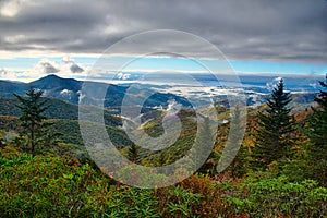 Blue Ridge Parkway National Park Sunrise Scenic Mountains Autumn