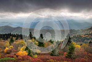 Blue Ridge Parkway Scenic Autumn Landscape photo