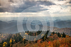 Blue Ridge Parkway Scenic Autumn Landscape photo