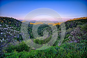 Blue Ridge Parkway summer Appalachian Mountains Sunset