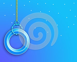 Blue Ring Background. Wallpaper