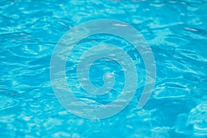 Blue ripped water in swimming pool