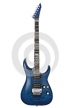 Blue rock guitar