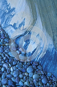 Blue Rock and Stones