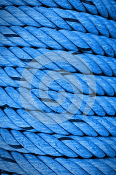 Blue rough rope abstrack background.