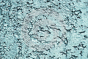 Blue rough texture background, cement wall, bark beetle effect
