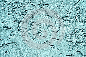 Blue rough texture background, cement wall, bark beetle effect