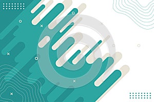 Blue rounded lines background. Abstract dashed lines and dots.Vector