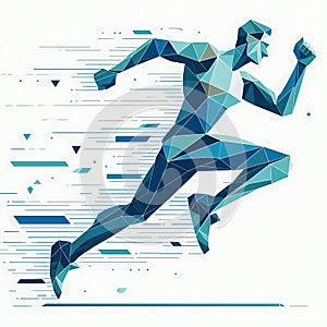 Blue runner: the art of motion