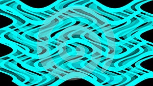 Blue, running waves, abstract background